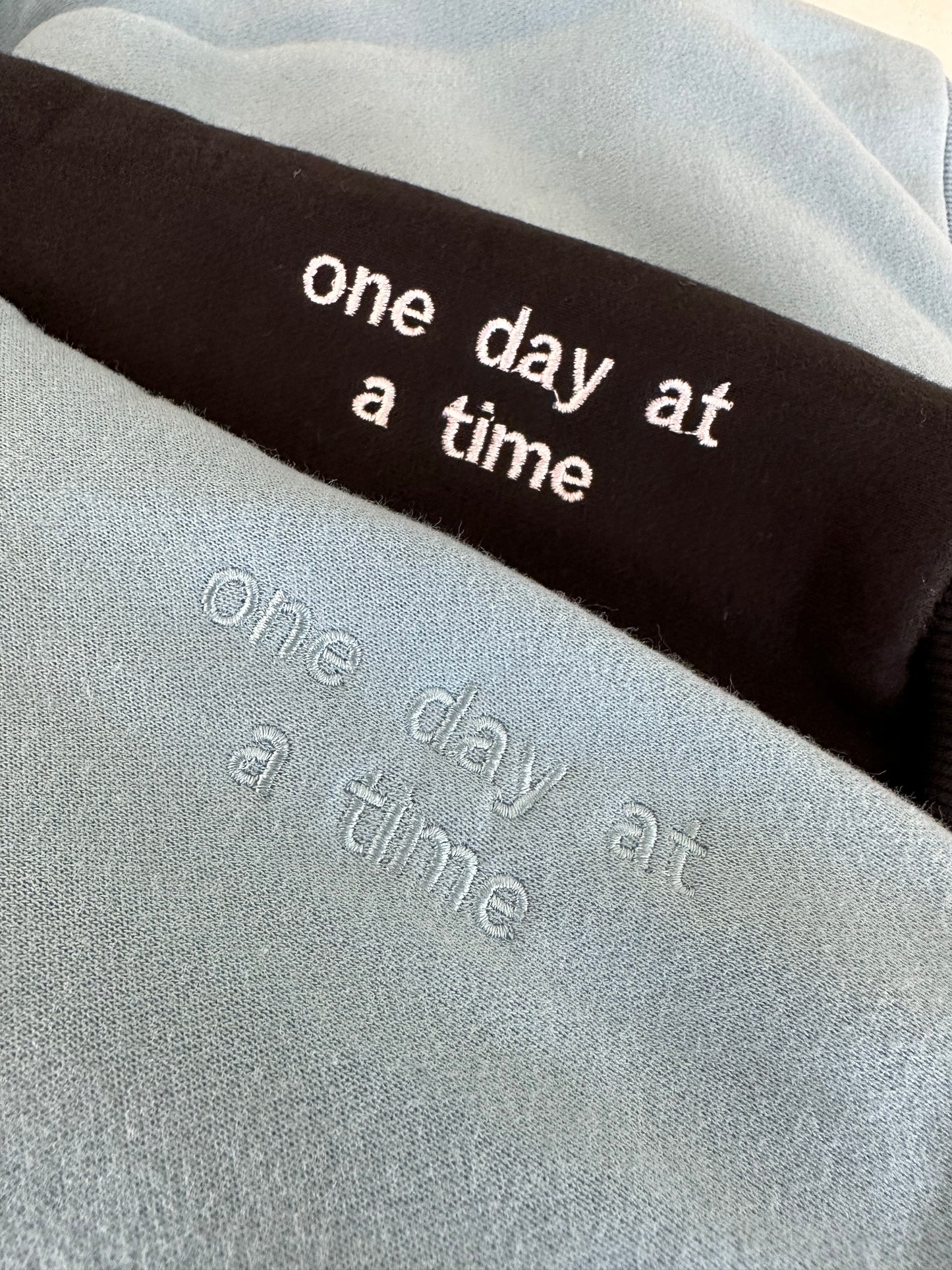 Sober "One Day at a Time" Crewneck