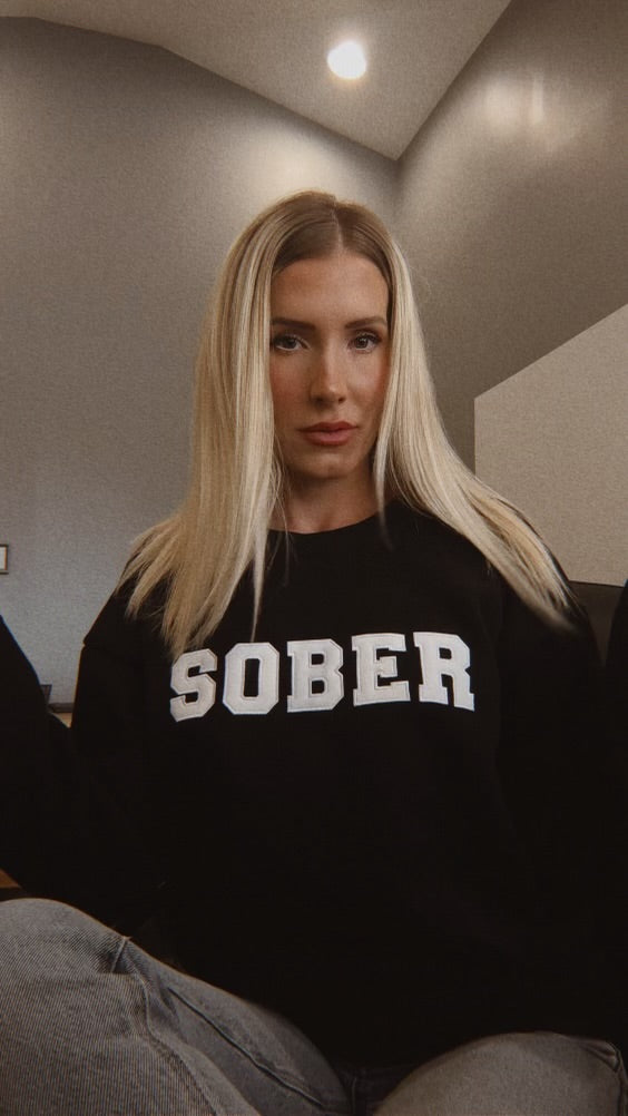 Sober "One Day at a Time" Crewneck
